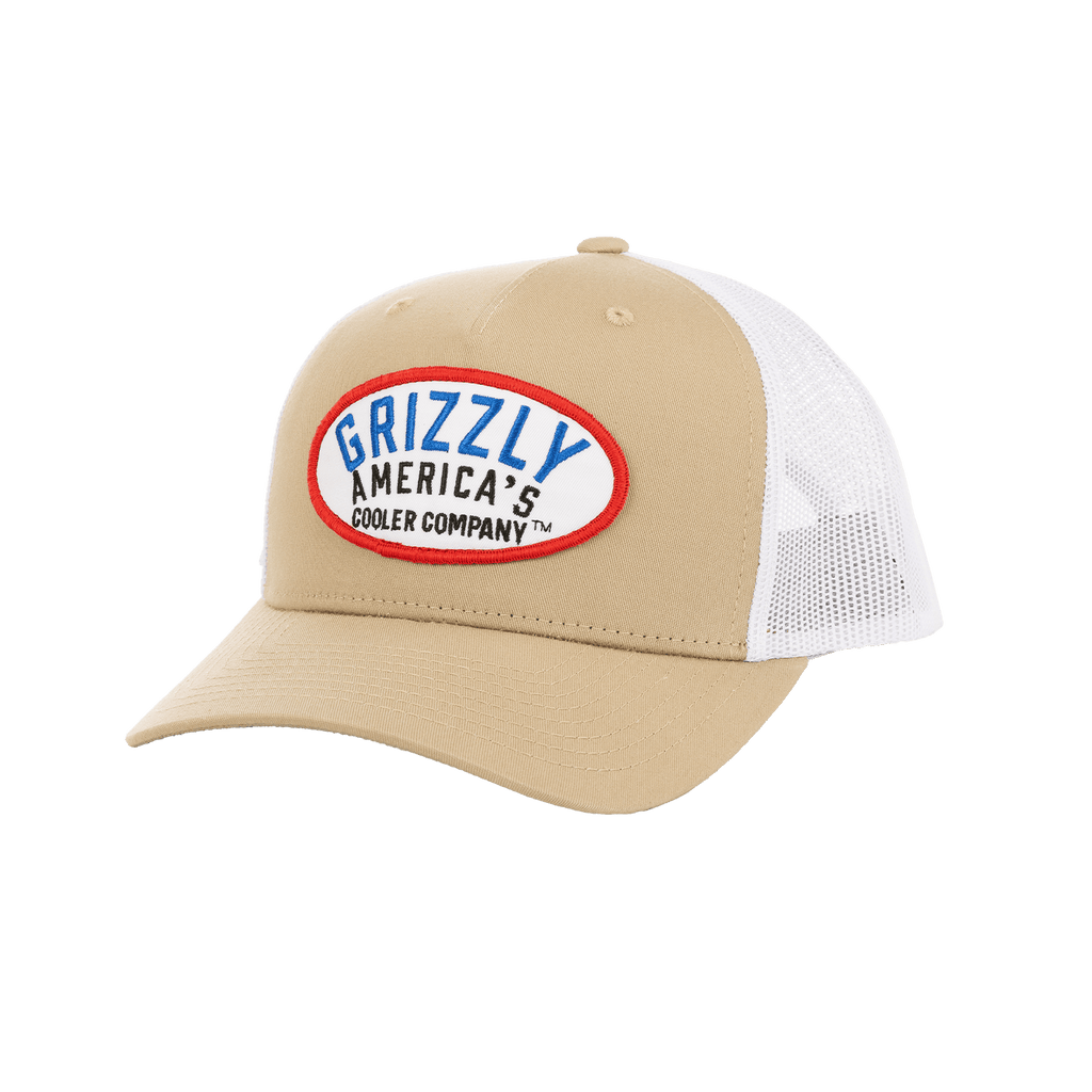 grizzly hats tobacco It's That Good Patch curved visor ensure durability and comfort Retro Grizzly Tobacco Patch Richardson