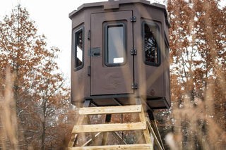 grizzly box blind setup in field