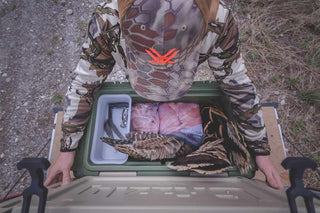 turkey hunting, using a grizzly cooler to store turkey and game meat