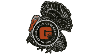 grizzly coolers turkey sticker for coolers