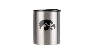 stainless steel grizzly grip rocks with iowa hawkeyes logo