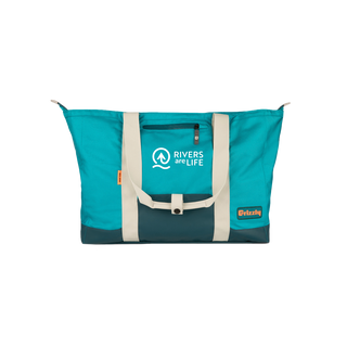 Rivers Are Life Drifter Carryall - Glacier Blue